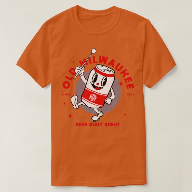 Old Milwaukee Retro Mascot T-Shirt (Design vorne)