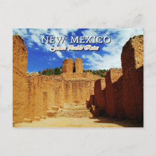 Old Mission Church, Jemez Staat Monument, NM Postkarte
