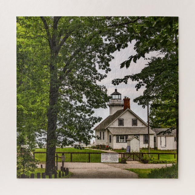 Old Mission Lighthouse - 676 Stück Puzzle (Vertikal)