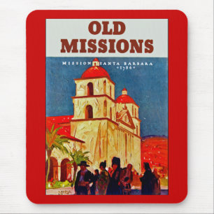 Old Missionen ~ Santa Barbara Mousepad