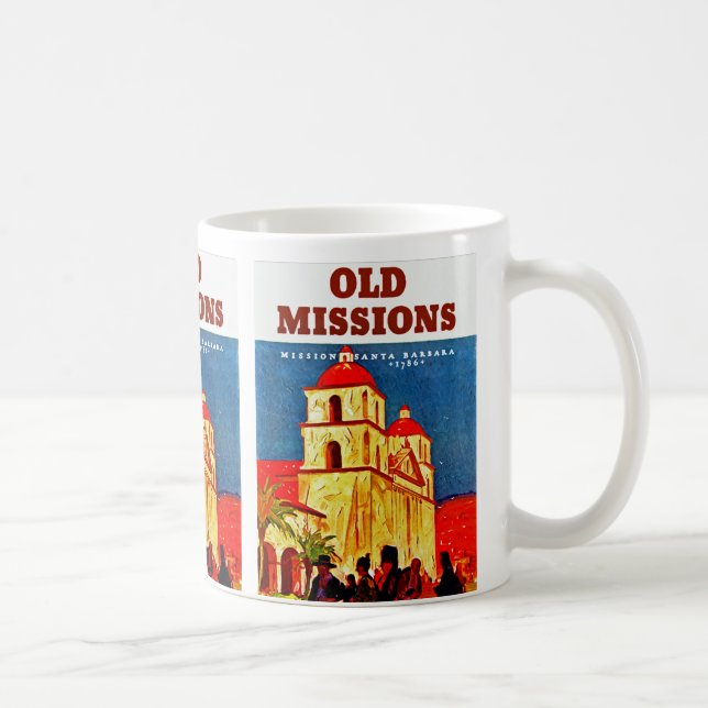 Old Missionen ~ Santa Barbara Tasse (Rechts)
