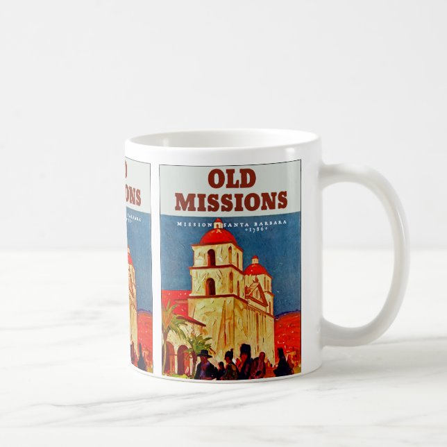 Old Missionen ~ Santa Barbara Tasse (Rechts)
