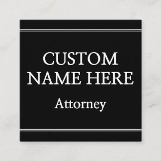 Old Mode Lawyer Business Card Quadratische Visitenkarte