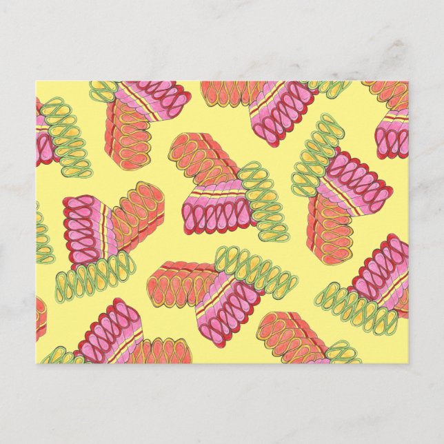 Old modische Ribbon Candy Weihnachten Sweet Shop (Vorderseite)