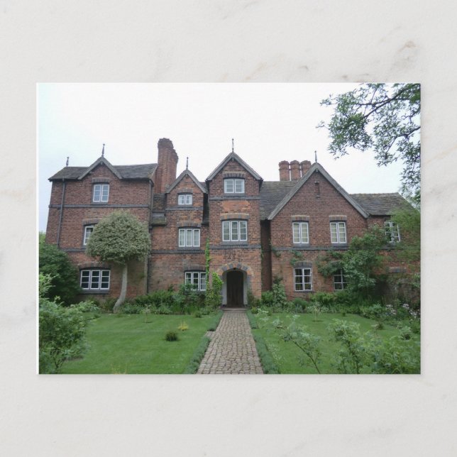 Old Moseley Hall 17. Jahrhundert Englisch Bauernho Postkarte (Vorderseite)