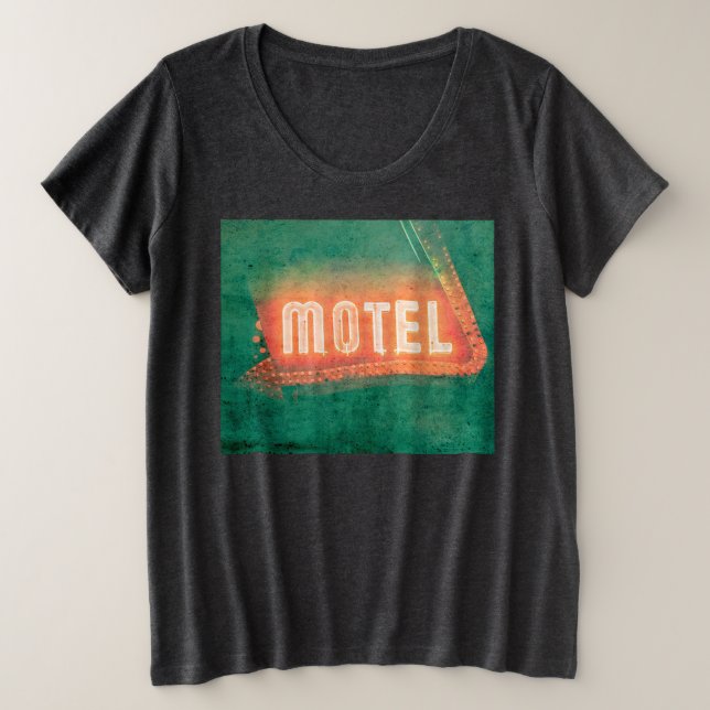 Old Motel Große Größe T-Shirt (Design vorne)