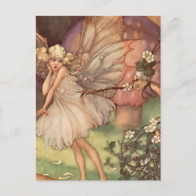 "Old Mother Bramble" von Florence Anderson Postkarte (Vorderseite)