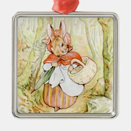 Old Mrs Rabbit (Little Red Riding Hood) (B Potter) Ornament Aus Metall