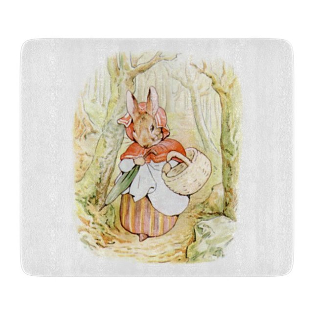 Old Mrs Rabbit (Little Red Riding Hood) (B Potter) Schneidebrett (Vorderseite)