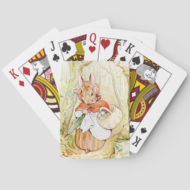 Old Mrs Rabbit (Little Red Riding Hood) (B Potter) Spielkarten (Rückseite)