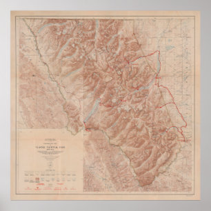 Old National Park Map (1914)  Poster