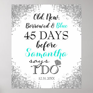 Old New Borrowed & Blue Poster