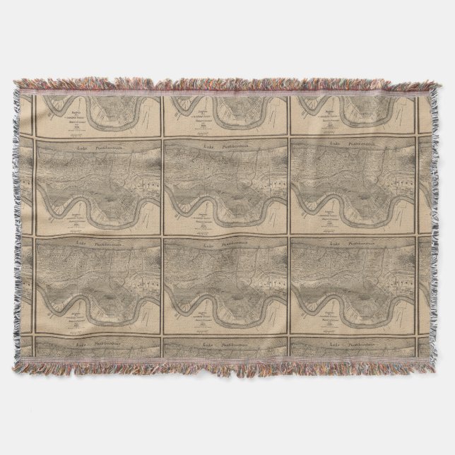 Old New Orleans Map Decke (Vorderseite)