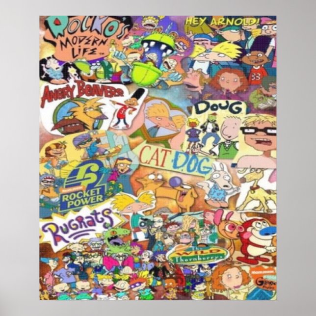 Old Nickelodeon Shows Poster (Vorne)