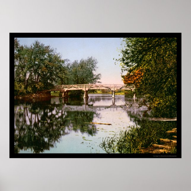Old North Bridge Concord, MA 1900 Poster (Vorne)