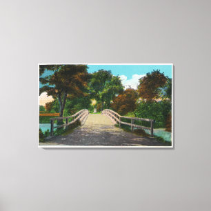 Old North Bridge View of Minute Man Statue # 2 Leinwanddruck