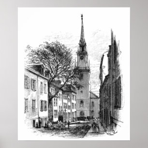 Old North Church Print Poster