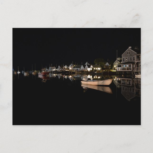 Old North Wharf am Abend Postkarte (Vorderseite)