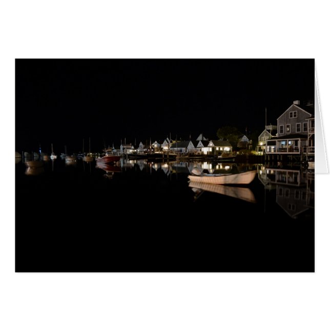 Old North Wharf bei Night Card (Vorderseite (Horizontal))