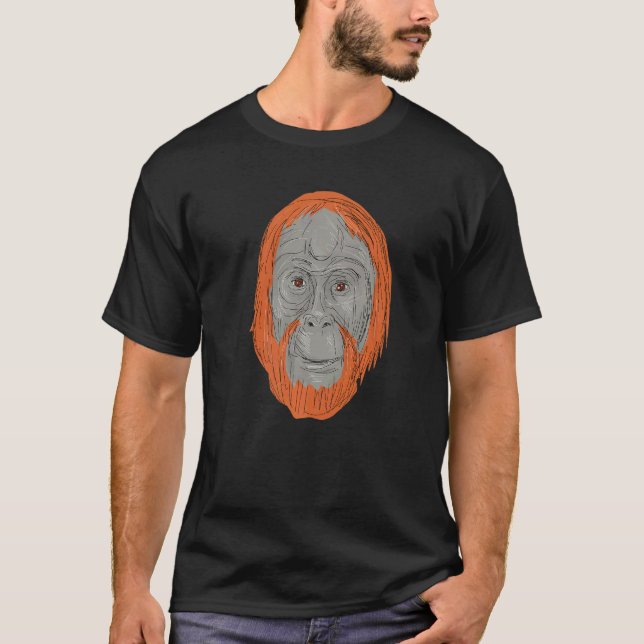 Old Orangutan Ape Monkey Orangutan T-Shirt (Vorderseite)