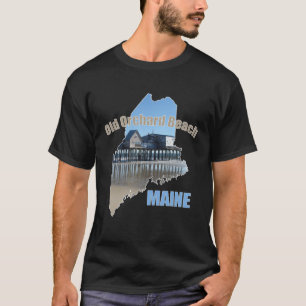Old Orchard Beach Maine Souvenir OOB Pier Küstenli T-Shirt