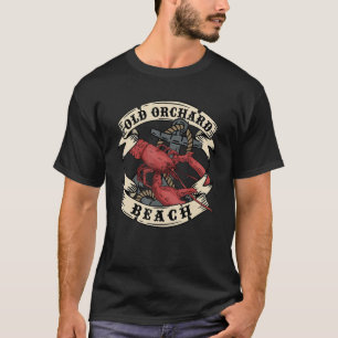 Old Orchard Beach Maine State Vintage Anker Hummer T-Shirt