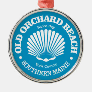 Old Orchard Beach (Muschel) Ornament Aus Metall