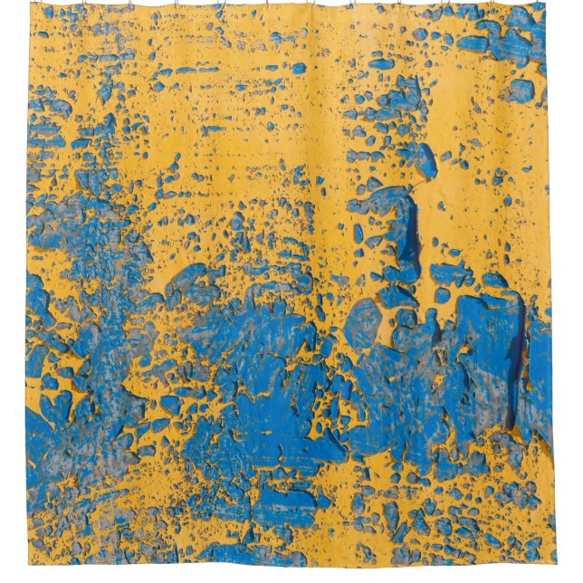 Old painted wall - texture,  background. abstract, duschvorhang (Vorderseite)