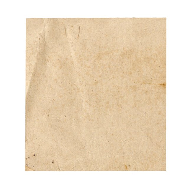 Old Paper Notepad Notizblock (Vorderseite)