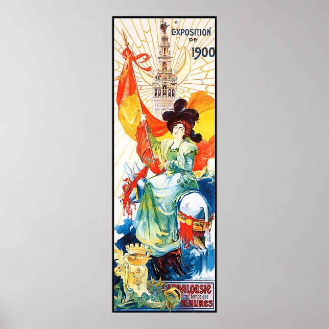 Old Paris Worlds Fair Poster Advertising (Vorne)
