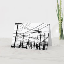 Old Phone and Power Lines