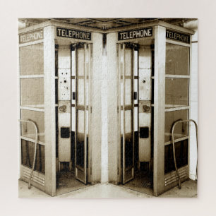 Old Phone Booths Fotograph Puzzle