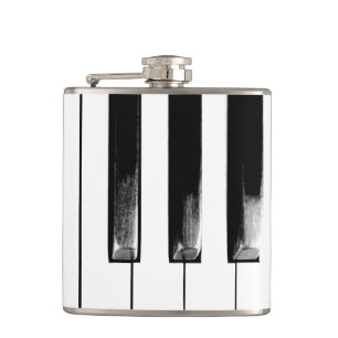 Old Piano Keys Funny Cool Flachmann