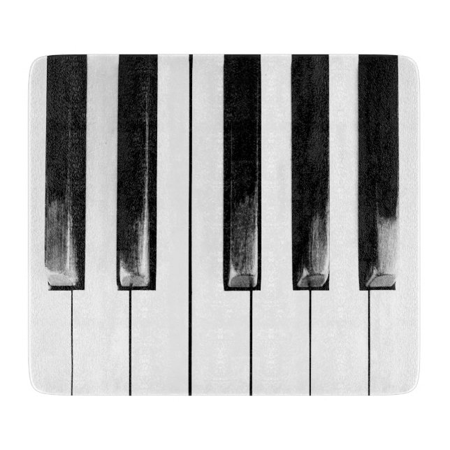 Old Piano Keys Funny Cool Schneidebrett (Vorderseite)