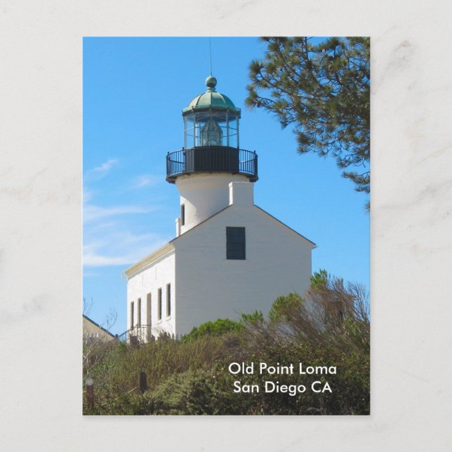 Old Point Loma Lighthouse Postkarte (Vorderseite)