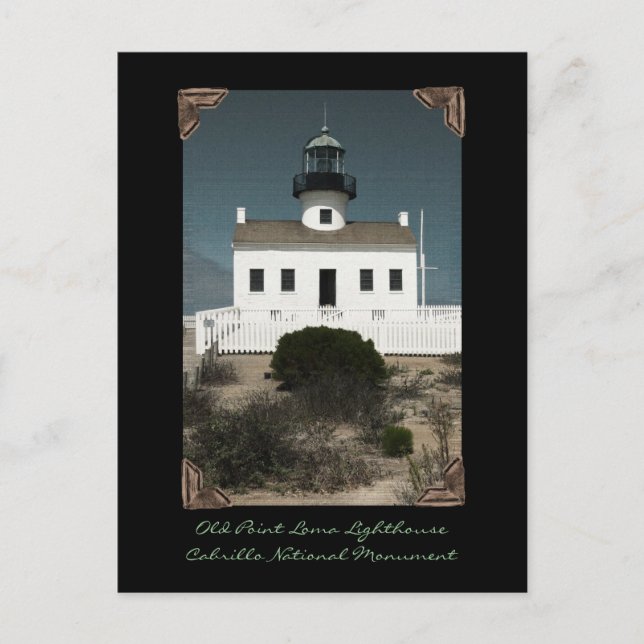 Old Point Loma Lighthouse Postkarte (Vorderseite)