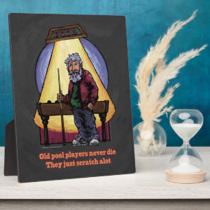 Old Pool Player Fotoplatte