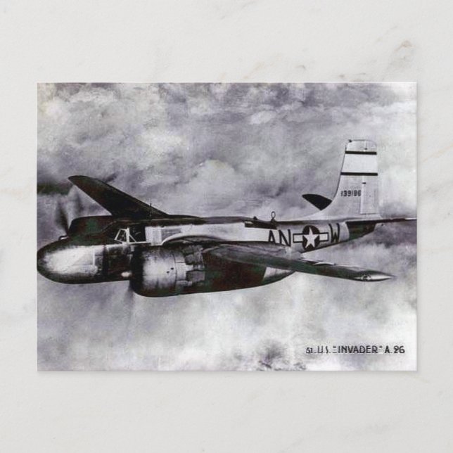 Old Postcard - A Douglas A-26 Invader Postkarte (Vorderseite)