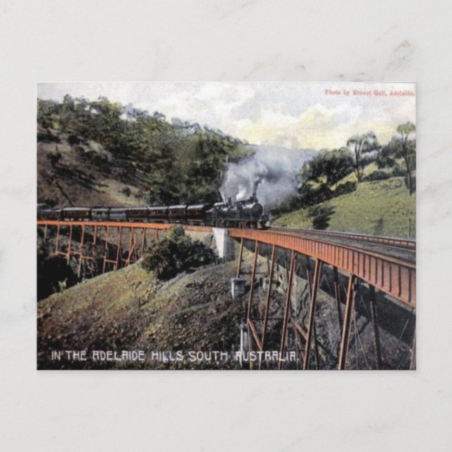 Old Postcard - Adelaide Hills, Südaustralien Postkarte (Vorderseite)