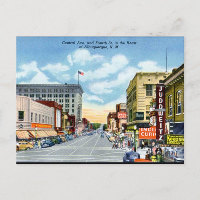 Old Postcard - Albuquerque, New Mexico, USA Postkarte (Vorderseite)