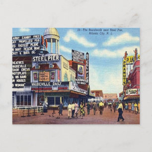 Old Postcard - Atlantic City, New Jersey, USA Postkarte