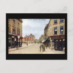 Old Postcard, Bedford High Street Postkarte
