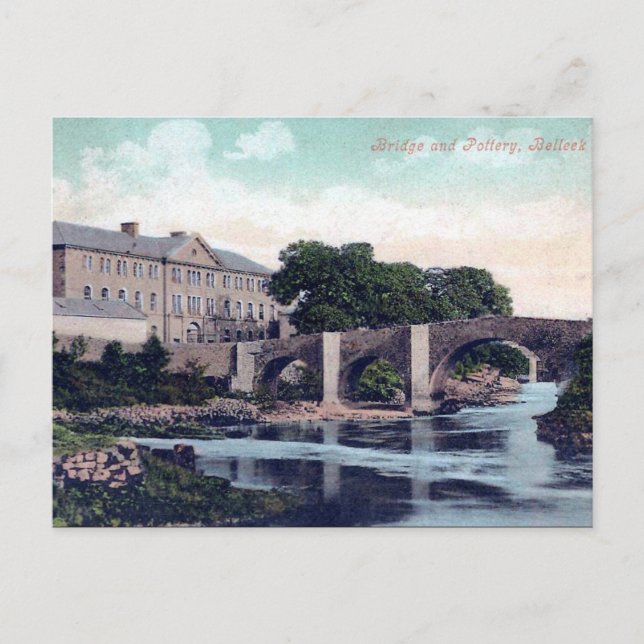 Old Postcard - Belleek, Grafschaft Fermanagh, Irla Postkarte (Vorderseite)