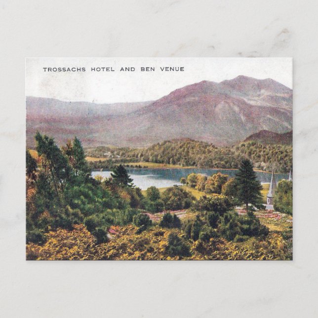 Old Postcard - Ben Venue, Trossachs, Schottland Postkarte (Vorderseite)