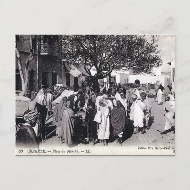 Old Postcard - Bizerte, Tunesien Postkarte (Vorderseite)