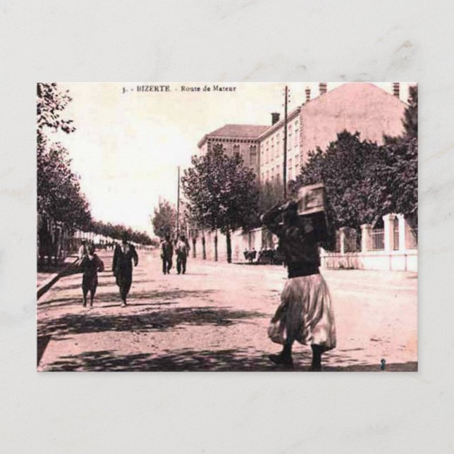Old Postcard - Bizerte, Tunesien Postkarte (Vorderseite)