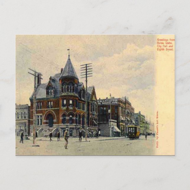Old Postcard - Boise, Idaho, USA Postkarte (Vorderseite)