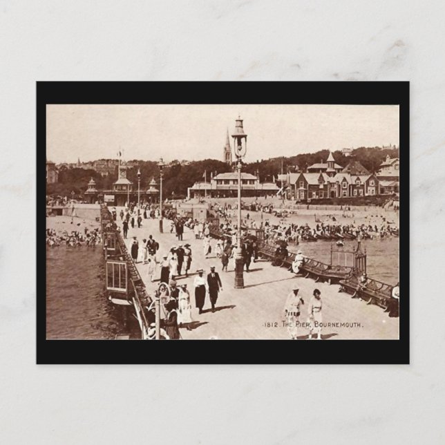 Old Postcard - Bournemouth Pier Postkarte (Vorderseite)