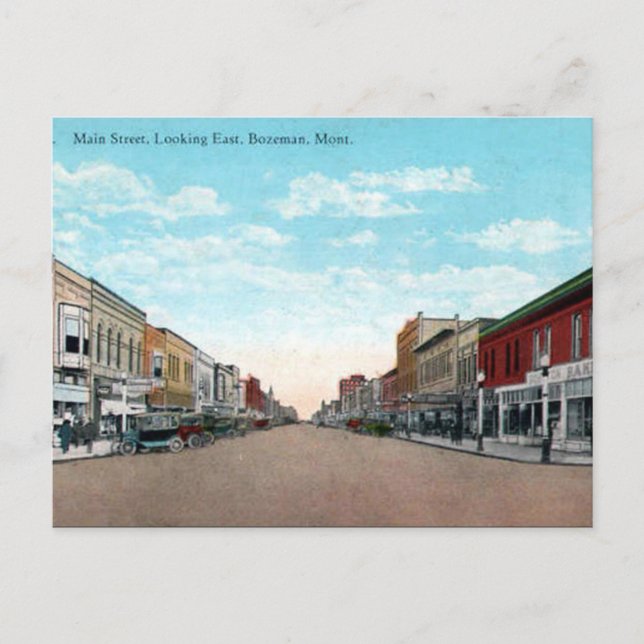 Old Postcard - Bozeman, Montana, USA Postkarte (Vorderseite)
