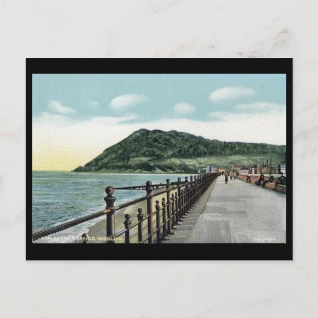 Old Postcard - Bray, Grafschaft Wicklow, Irland Postkarte (Vorderseite)